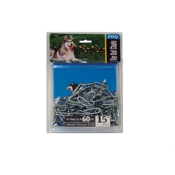 Pdq PDQ Dark Gray Steel Dog Tie Out Chain Large A09415 - main